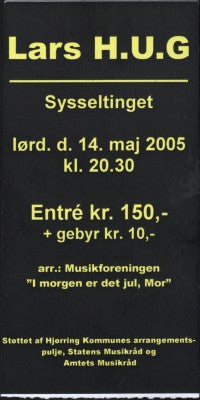 billet – Lars H.U.G. – Sysseltinget, Hjørring
