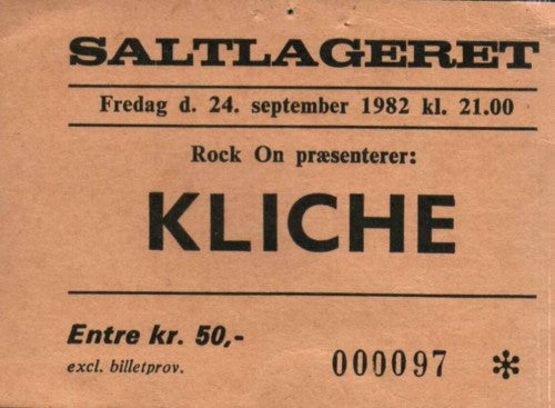 Kliché – Saltlageret, København · 24. september 1982. Arkiv: Søren Bombæk / HUG-info.dk.