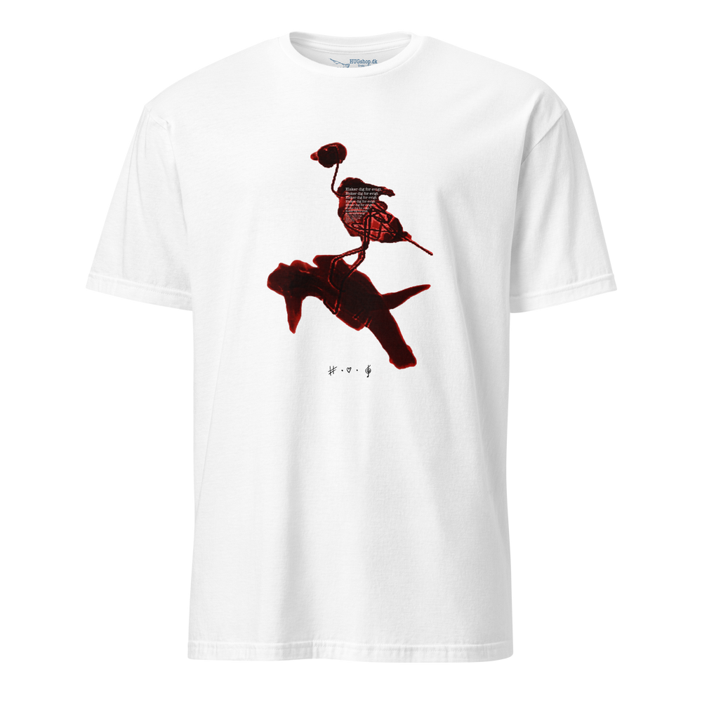 Elsker Dig For Evigt Fugl- T-Shirt – Hvid