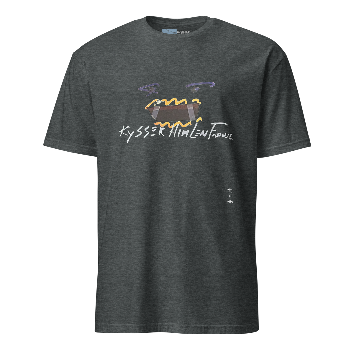 Kysser Himlen Farvel T-Shirt - HUGShop T-Shirt Sport mørkegrå / Small
