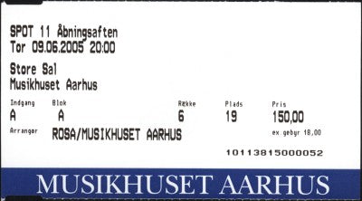 billet – Lars H.U.G. – Musikhuset, Århus