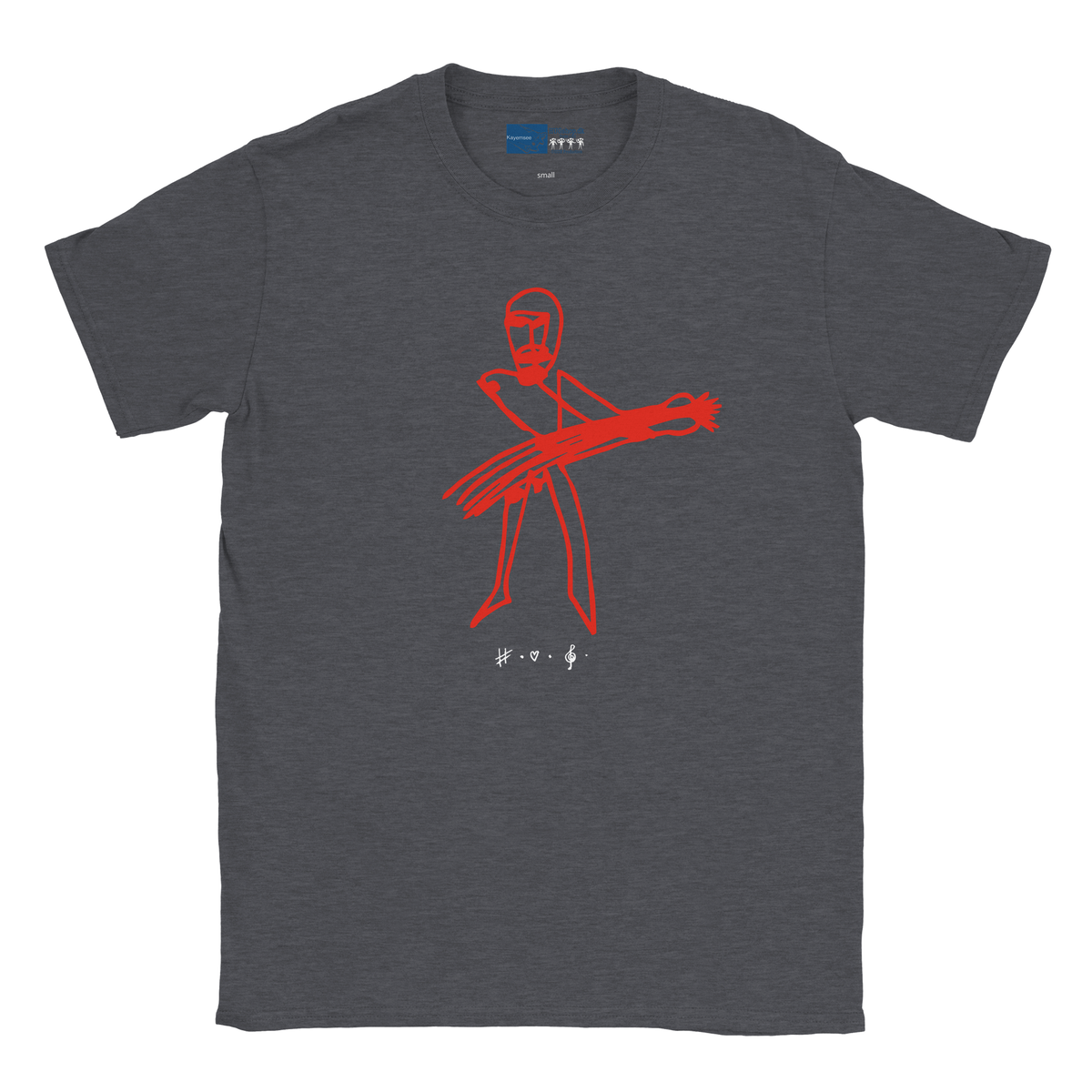 Save Me From This Rock 'n Roll - T-Shirt – Sport mørkegrå [farve: Sport mørkegrå]