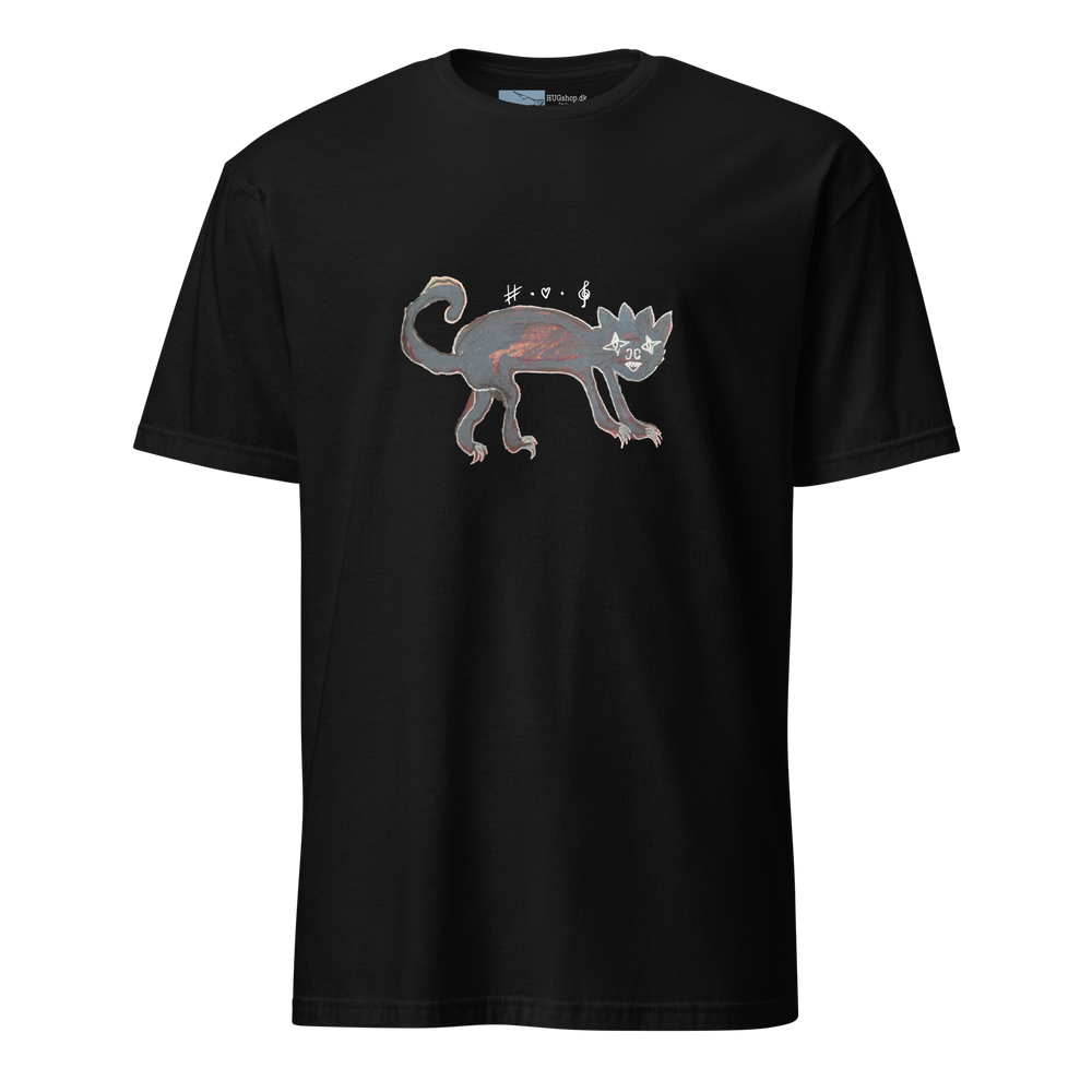 Crunchy Cat - T-Shirt - HUGShop T-Shirt Sort / Small