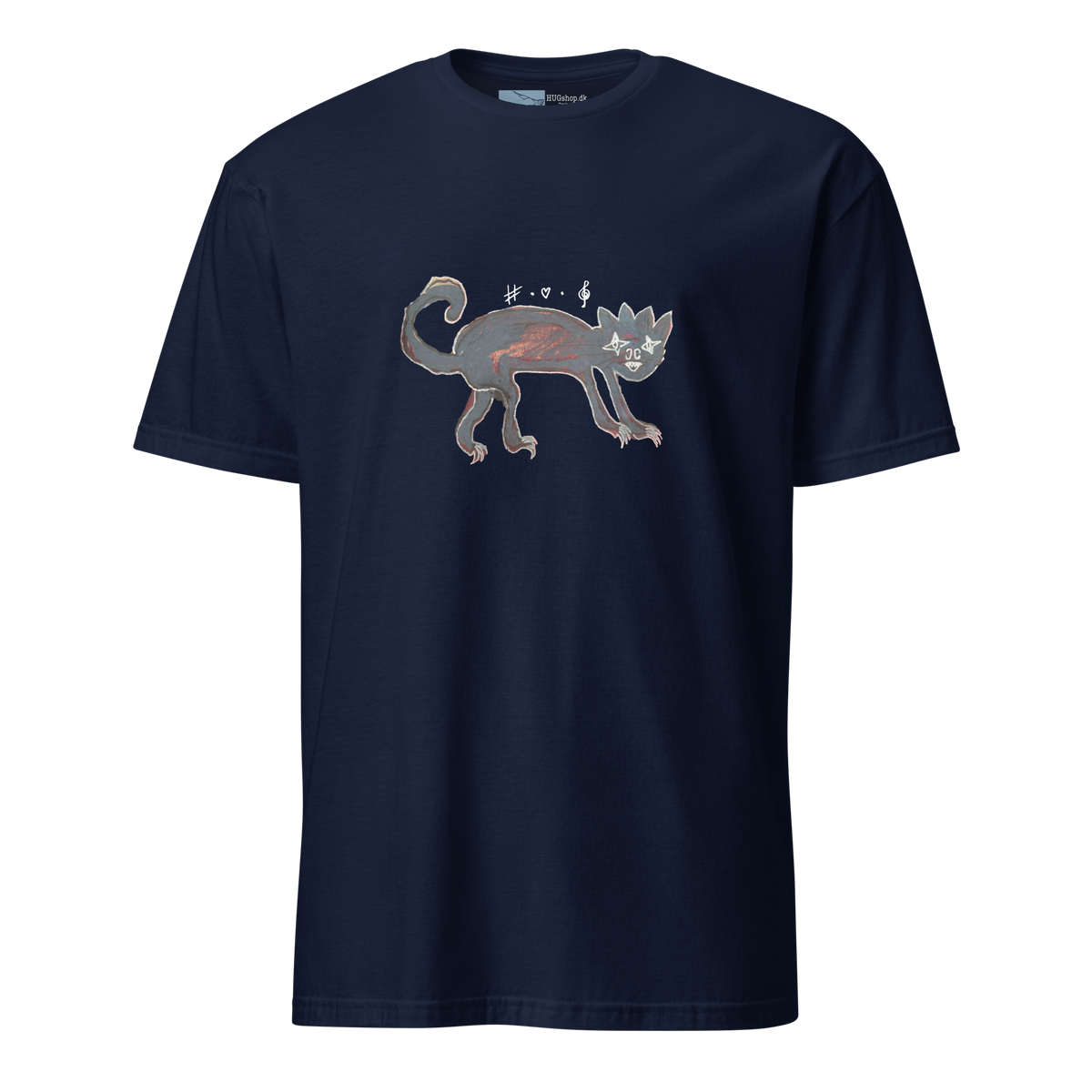 Crunchy Cat - T-Shirt - HUGShop T-Shirt Havets blå / Small